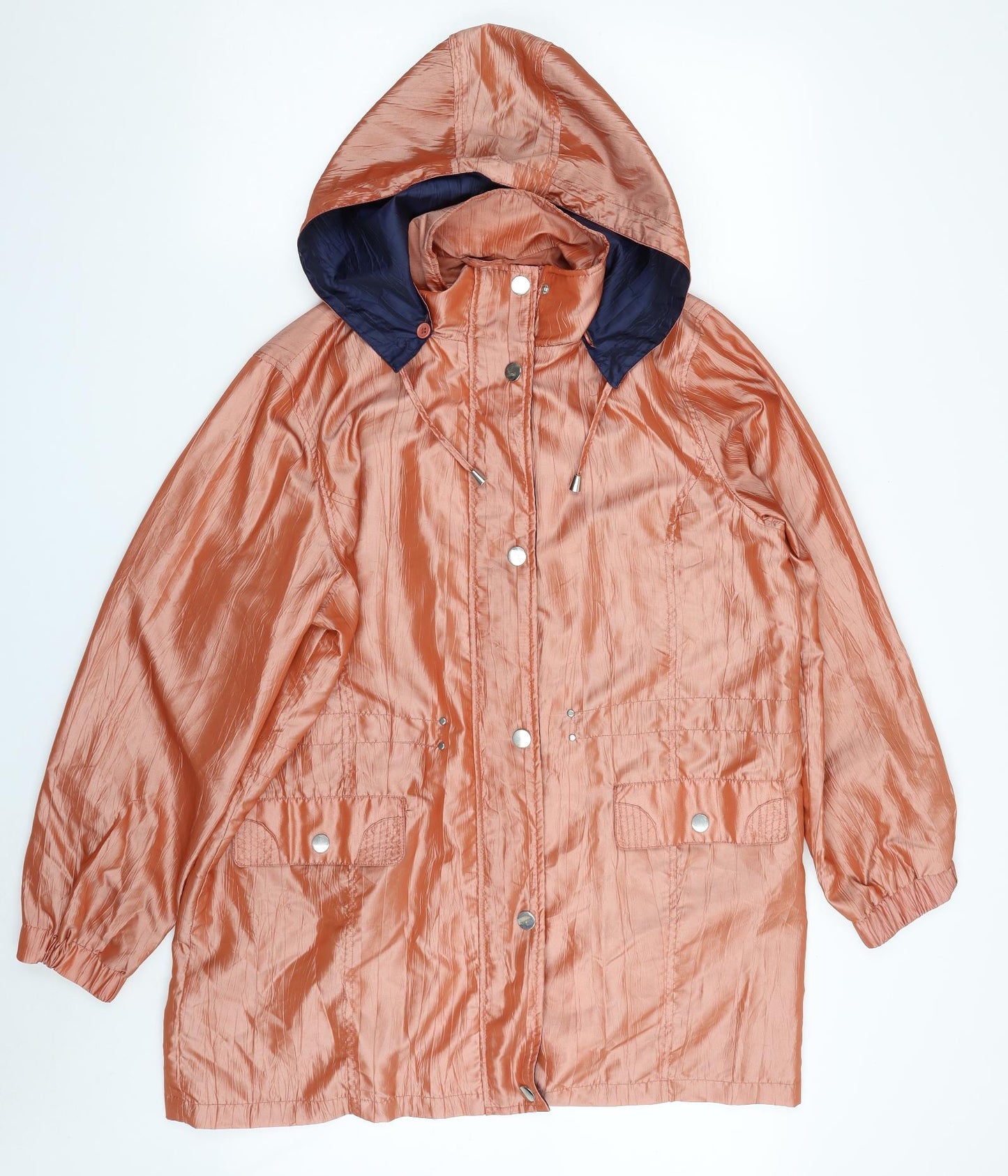 J B C Collection  Womens Orange   Jacket  Size 18  Zip