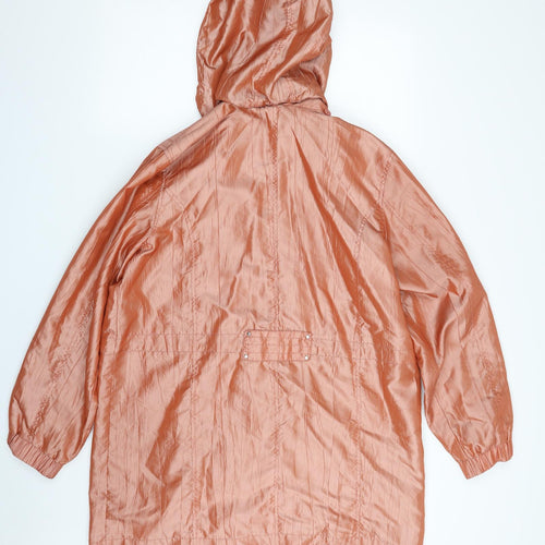 J B C Collection  Womens Orange   Jacket  Size 18  Zip