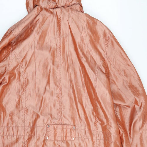 J B C Collection  Womens Orange   Jacket  Size 18  Zip