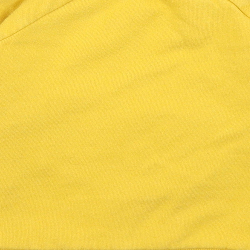 Dunnes Stores Boys Yellow  Cotton Pullover Jumper Size 18-24 Months   - Zebra