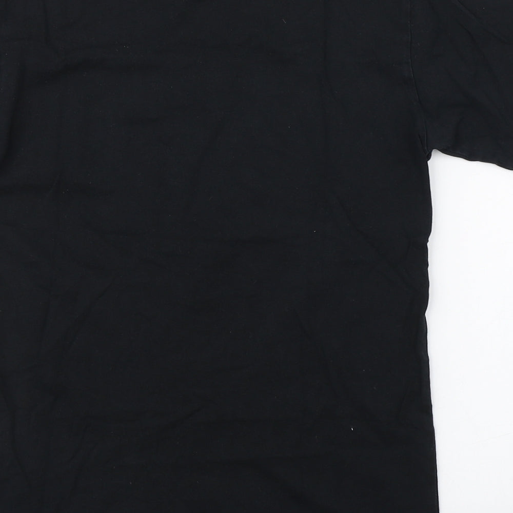 VANS Mens Black  Cotton  T-Shirt Size XS Round Neck
