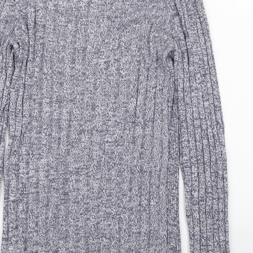 River Island Mens Blue Round Neck  Viscose Pullover Jumper Size XS