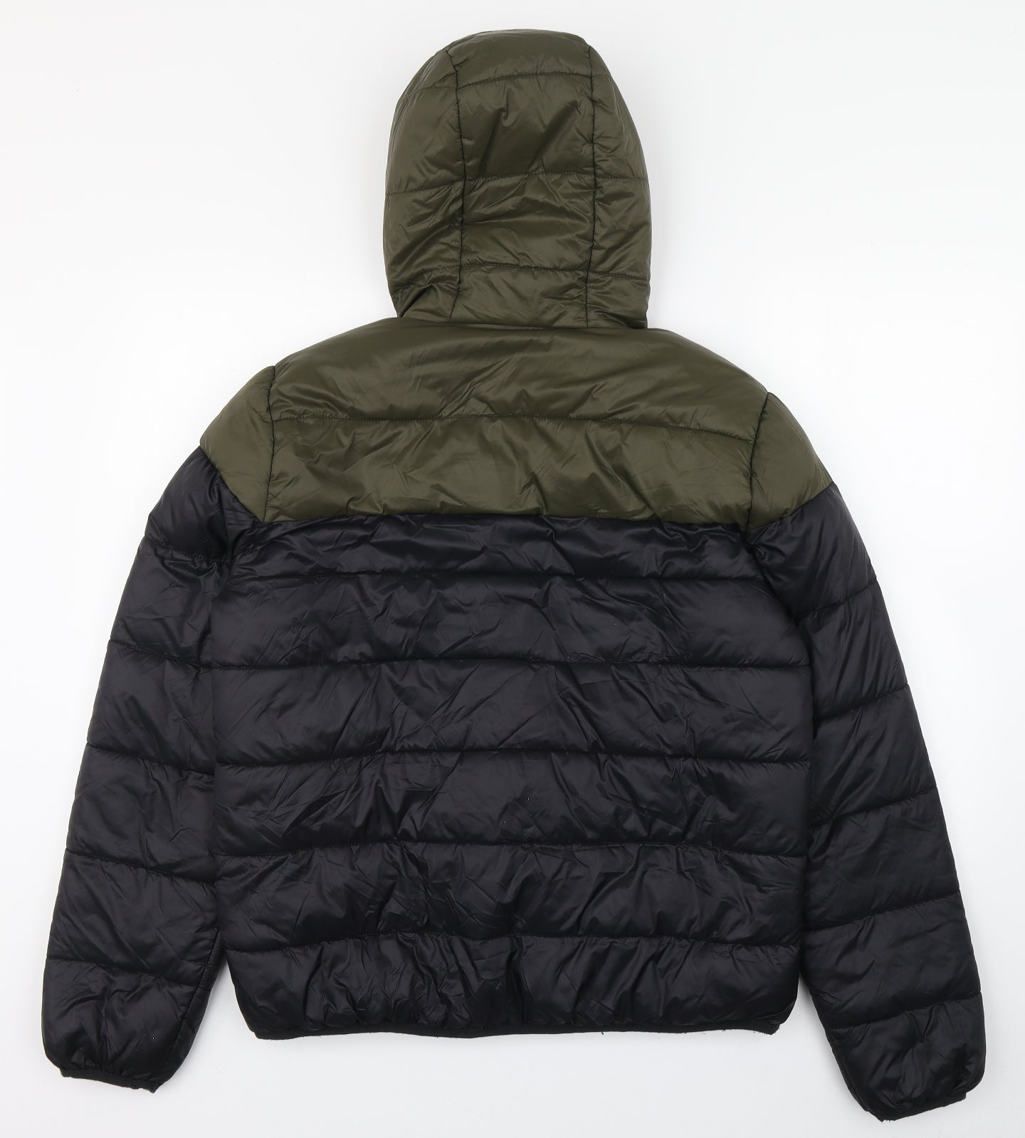 Primark Mens Black   Puffer Jacket Coat Size M  Zip