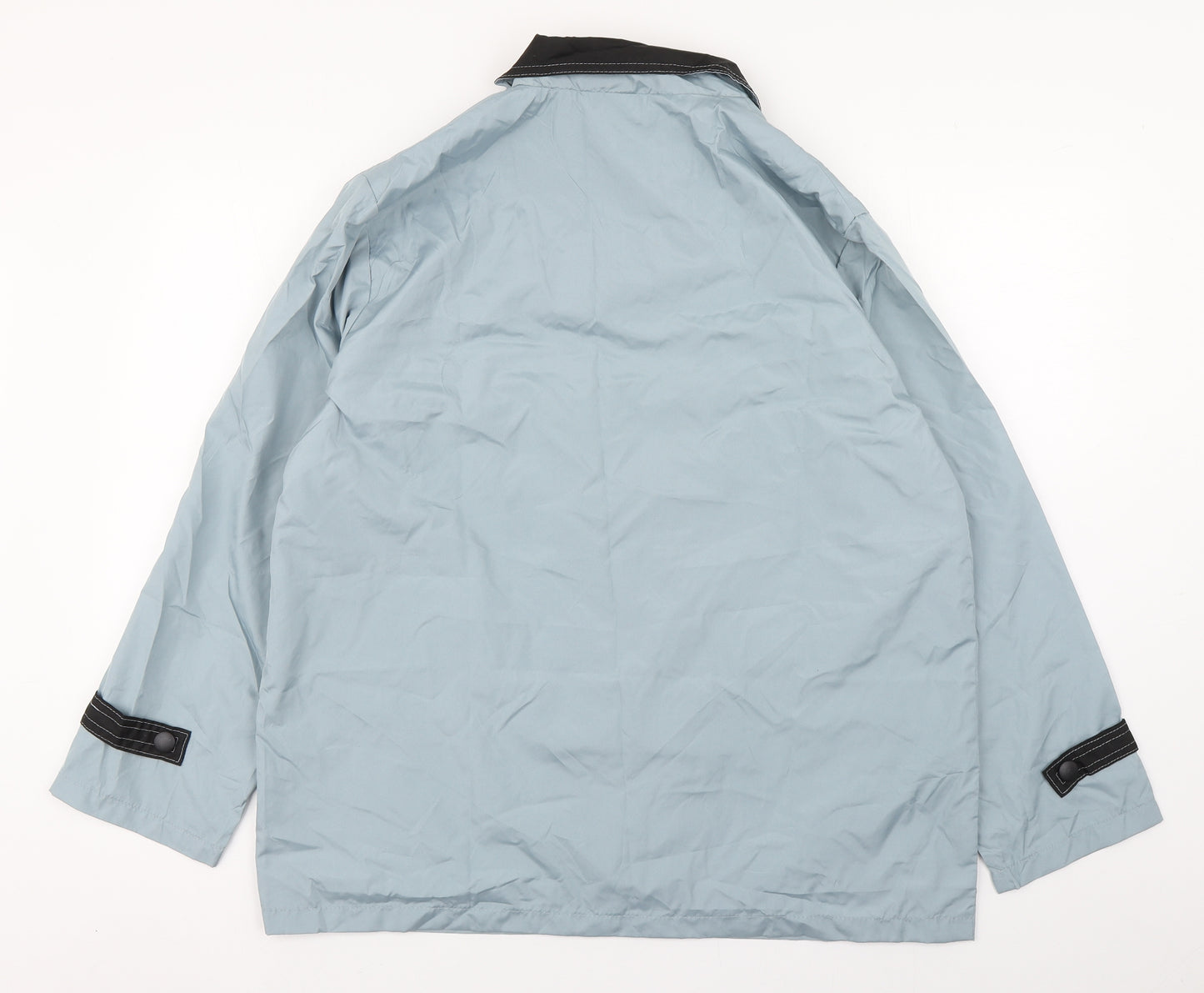 Anne De Lancay Womens Blue   Windbreaker Coat Size M  Zip