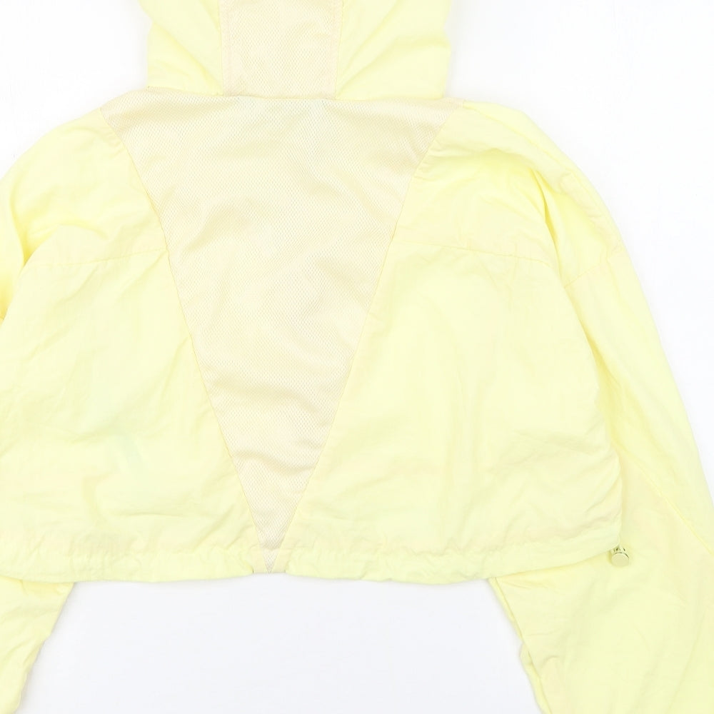 Zara Womens Yellow   Windbreaker Coat Size XS  Zip