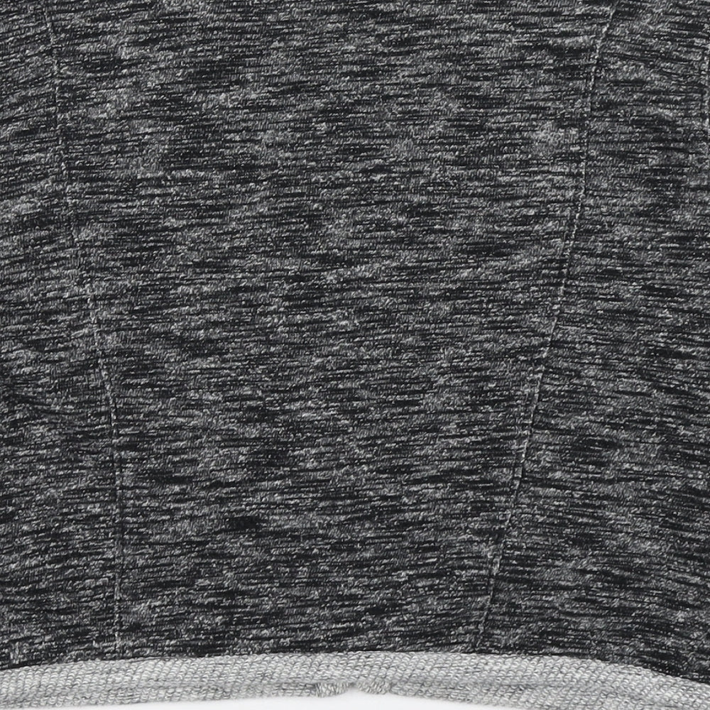Express Womens Grey Round Neck  Cotton Cardigan Jumper Size XS