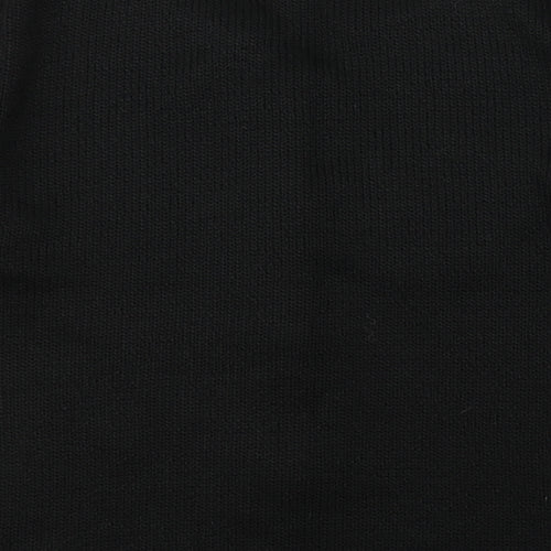 Per Una Womens Black Round Neck  Acrylic Cardigan Jumper Size L