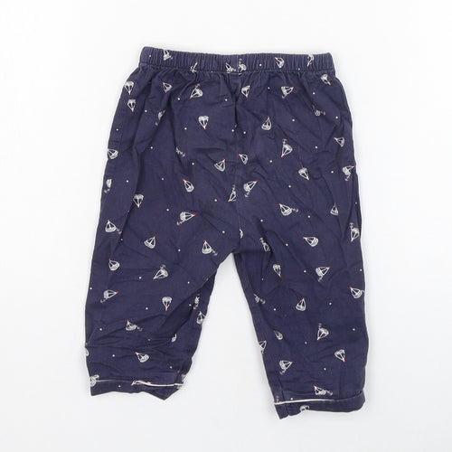 mamas & papas Boys Blue  Cotton Jogger Trousers Size 9-12 Months  Pullover - Boats