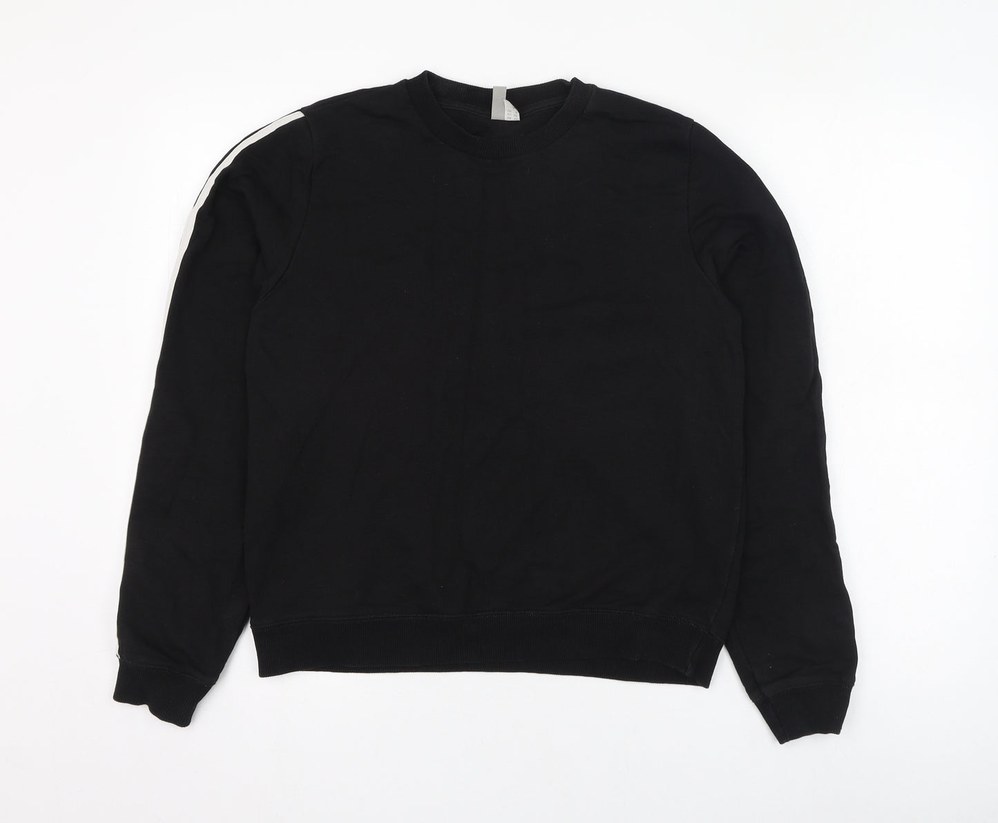 ASOS Womens Black  Cotton  Sweatshirt Size 10  Pullover