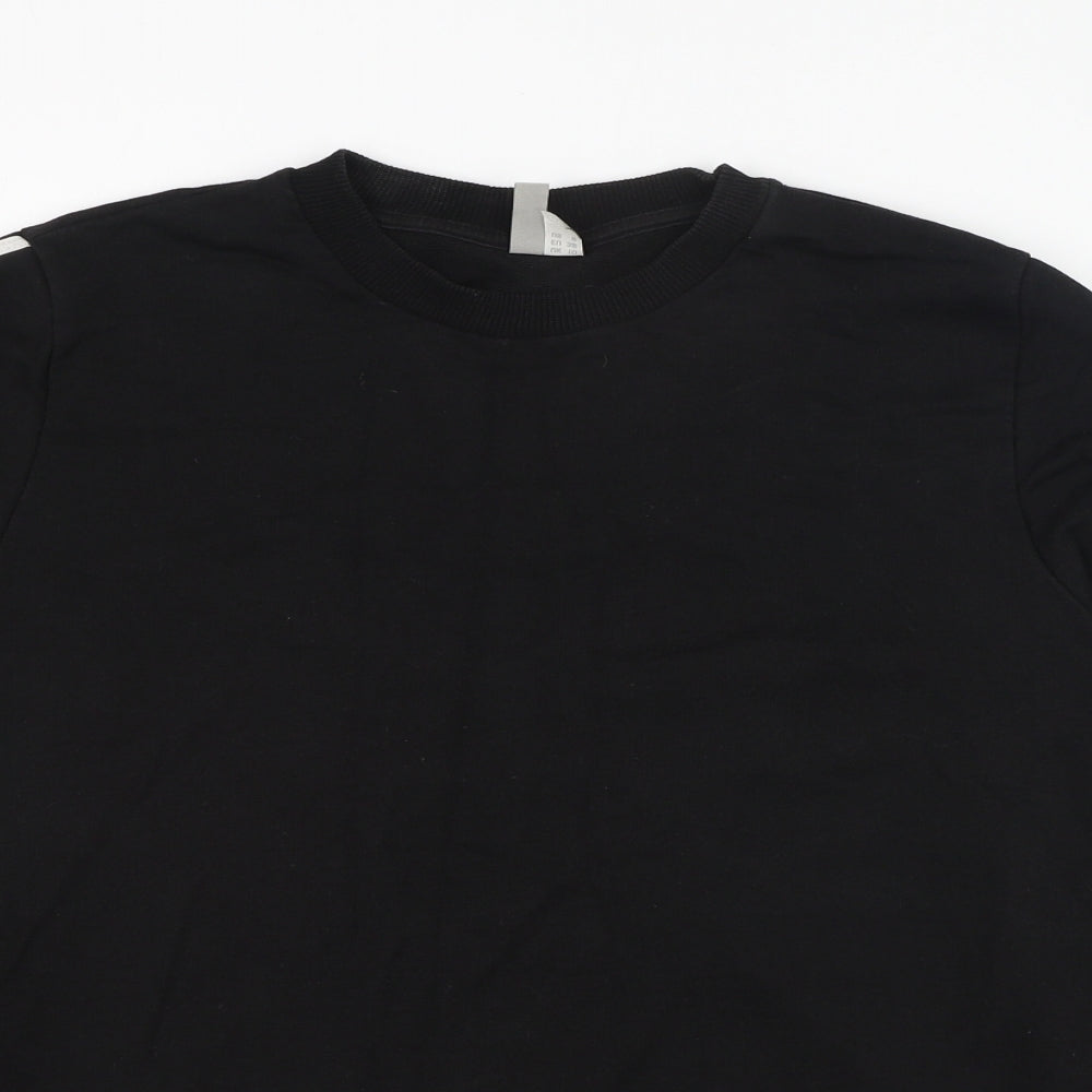 ASOS Womens Black  Cotton  Sweatshirt Size 10  Pullover