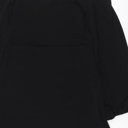 Nakd Womens Black  Polyester Pencil Dress  Size M  Square Neck Pullover