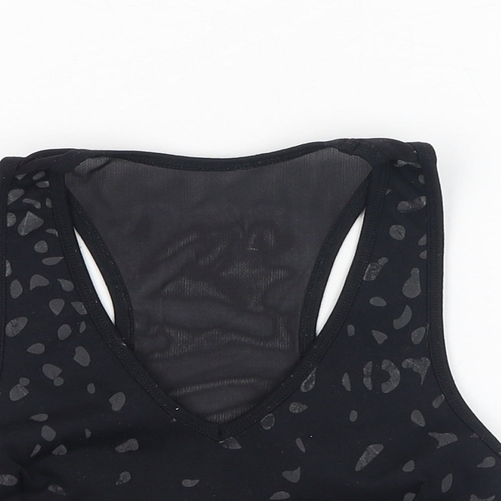 MP Womens Black  Nylon Basic Tank Size S Round Neck Pullover