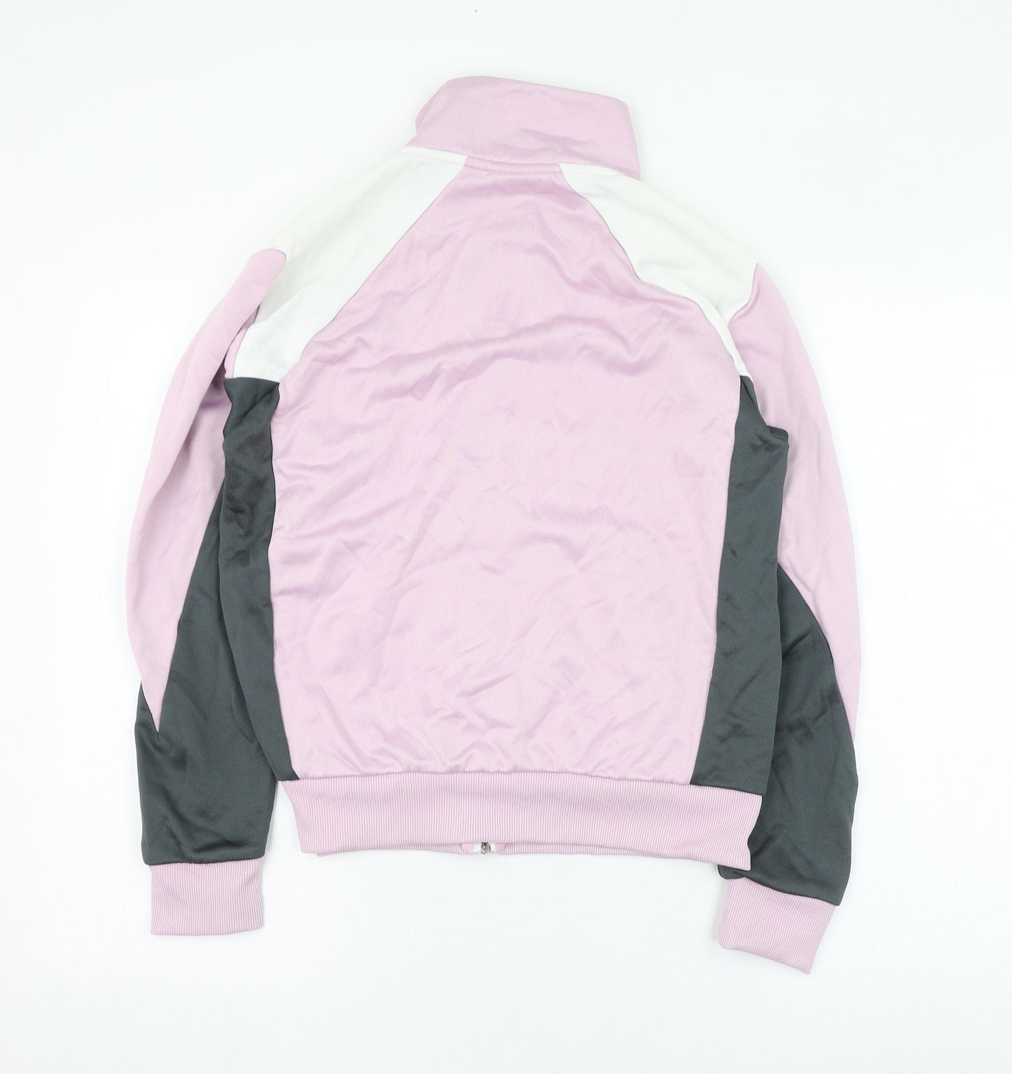 PUMA Womens Pink  Polyester Full Zip Sweatshirt Size 12  Zip