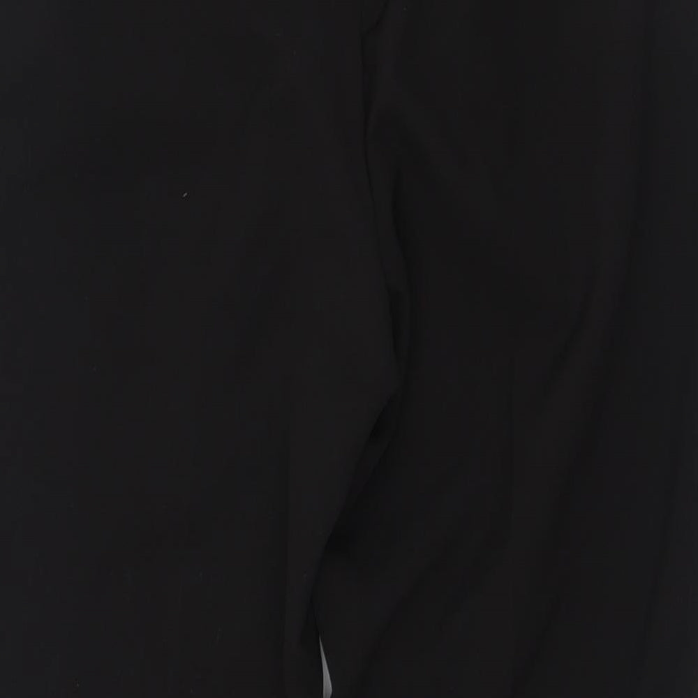 New Look Womens Black  Polyester Trousers  Size 12 L24 in Regular Zip