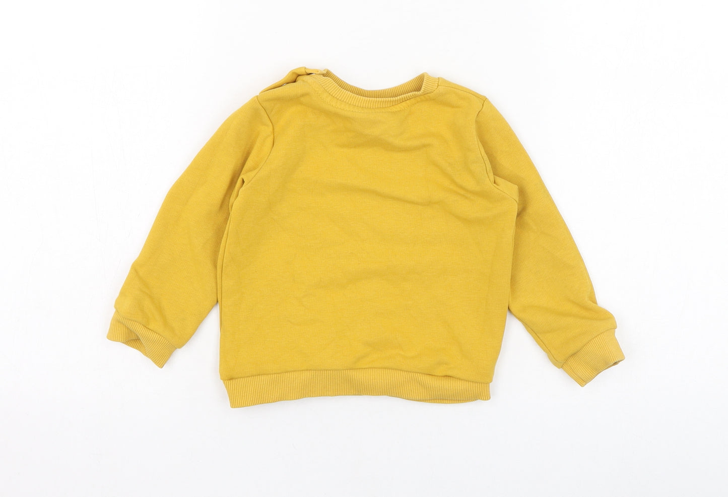 F&F Boys Yellow  Cotton Pullover Jumper Size 12-18 Months  Pullover - Batman