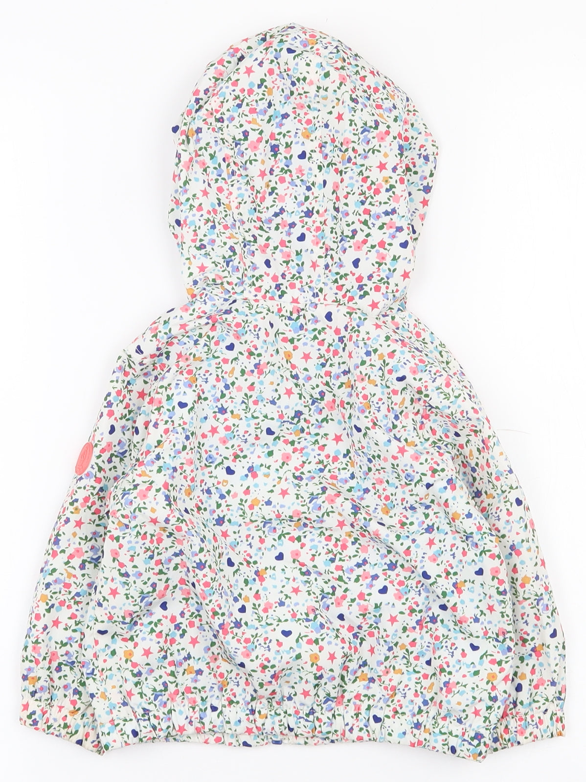 Zara Girls Multicoloured Floral  Jacket Coat Size 12-18 Months   Zip