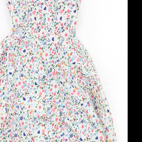 Zara Girls Multicoloured Floral  Jacket Coat Size 12-18 Months   Zip