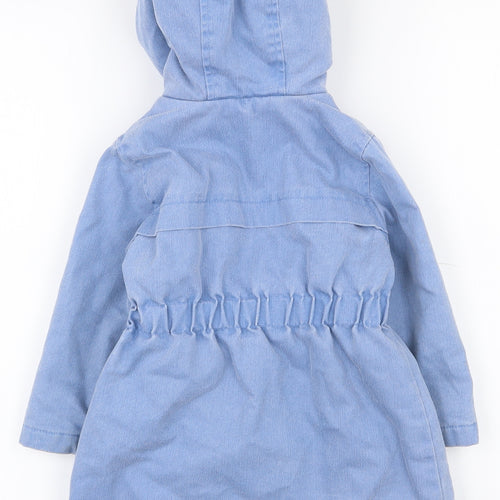 Marks and Spencer Girls Blue   Jacket Coat Size 18-24 Months   Zip