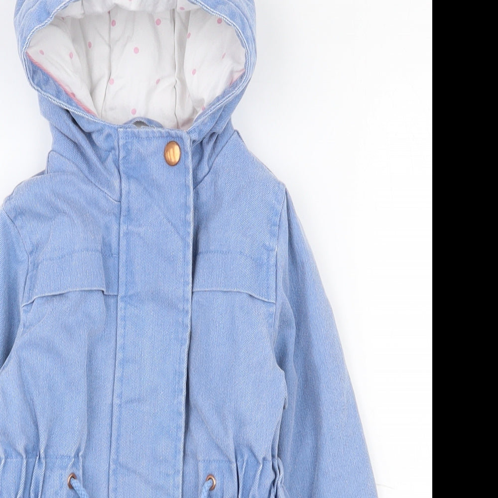 Marks and Spencer Girls Blue   Jacket Coat Size 18-24 Months   Zip