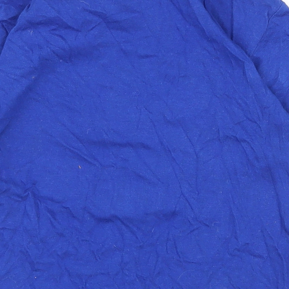 Anbor Boys Blue  100% Cotton Pullover T-Shirt Size 3-4 Years Collared Pullover