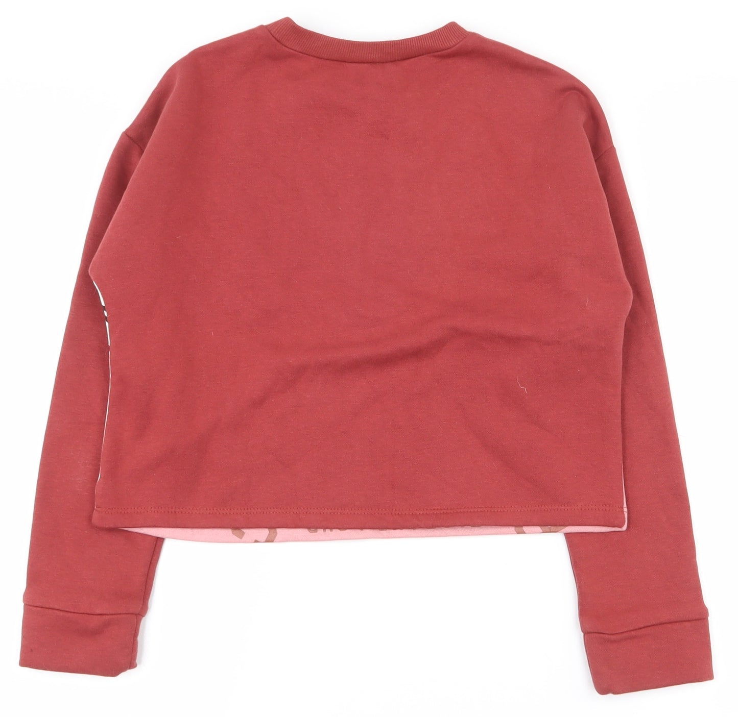 George Girls Multicoloured Colourblock Cotton Pullover Sweatshirt Size 8-9 Years  Pullover - Cropped