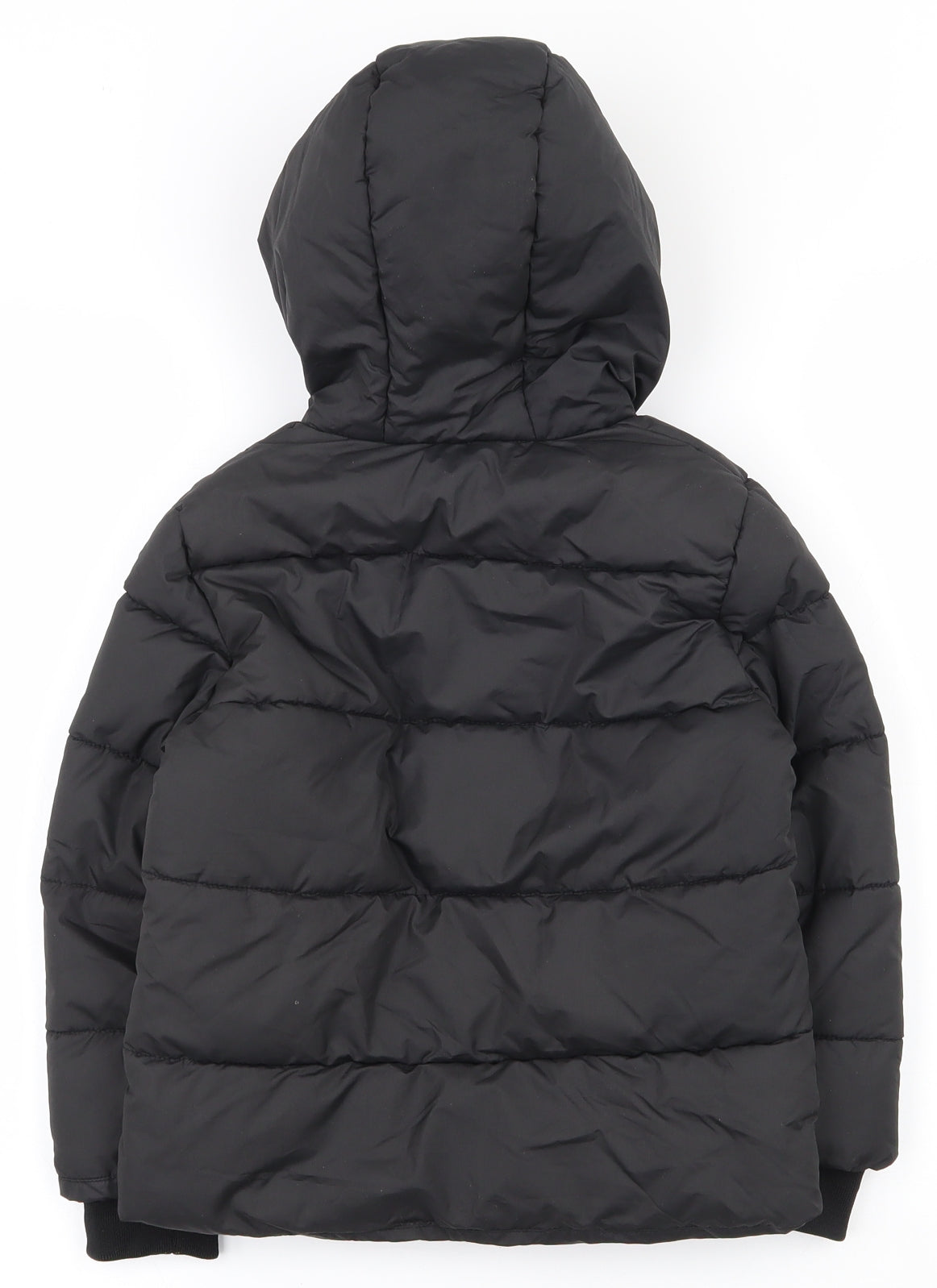Primark Boys Black   Puffer Jacket Coat Size 3-4 Years  Zip