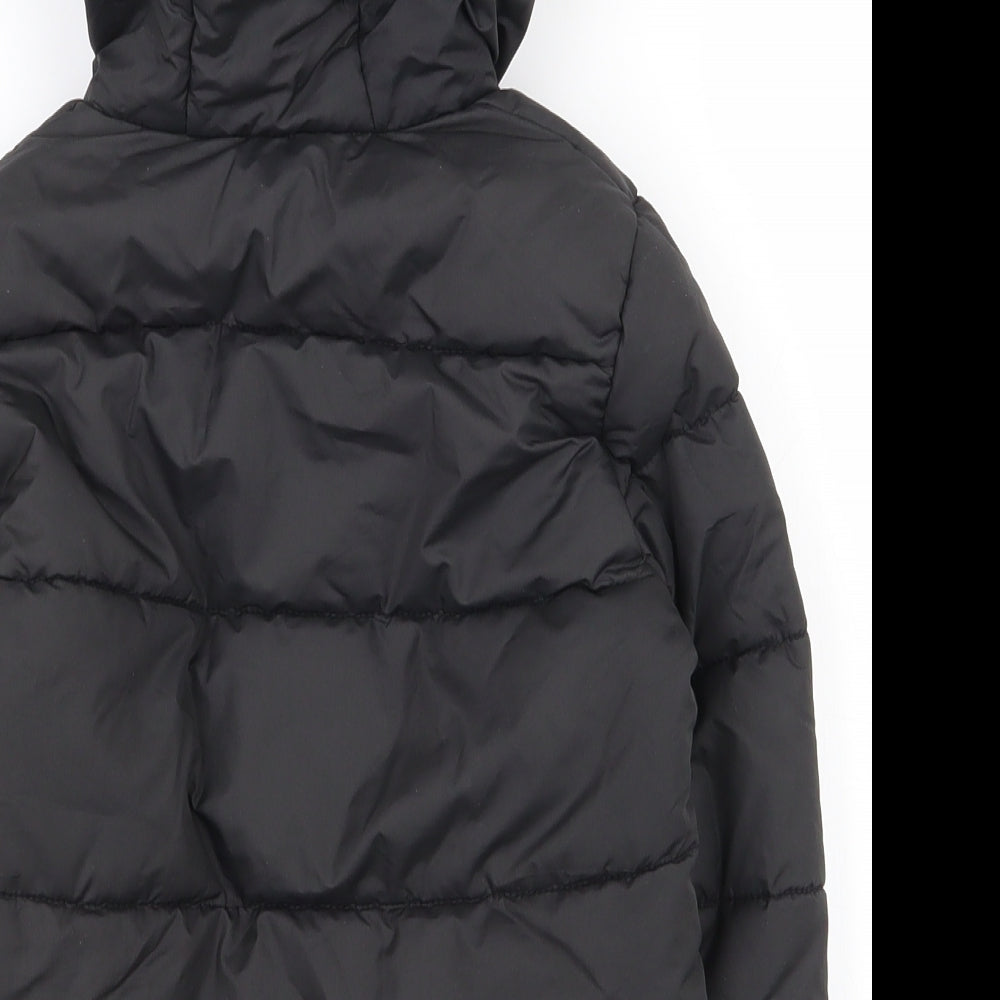 Primark Boys Black   Puffer Jacket Coat Size 3-4 Years  Zip