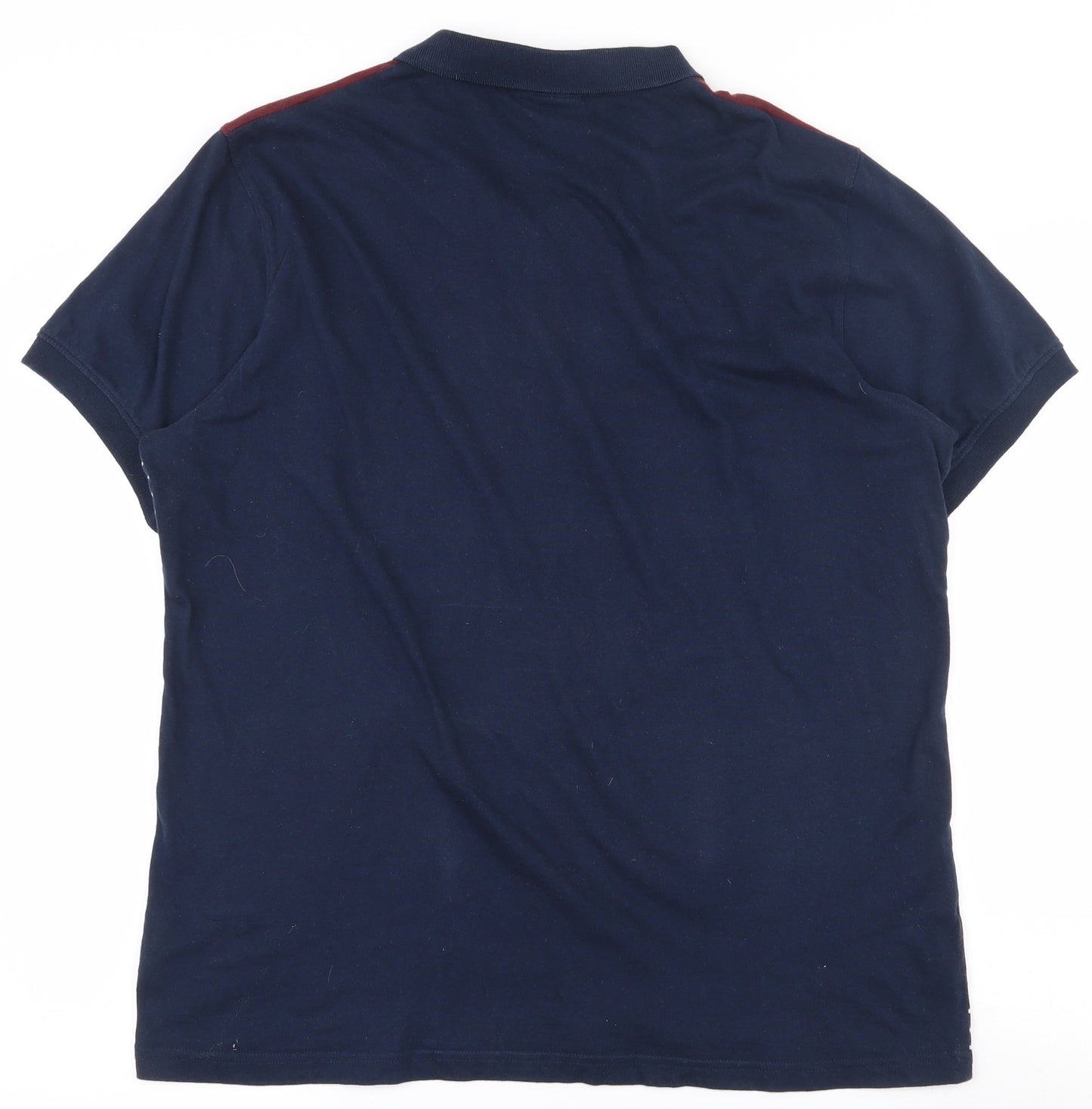 McKenzie Mens Multicoloured Striped 100% Cotton  Polo Size L Collared Button