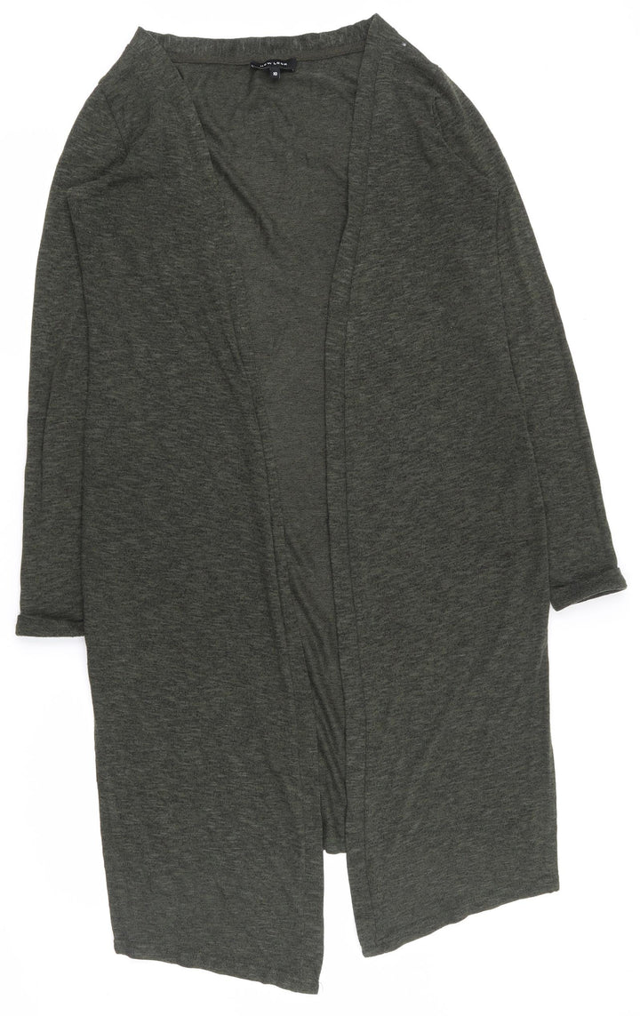 New Look Womens Green V-Neck Polyester Cape Jumper Size 10