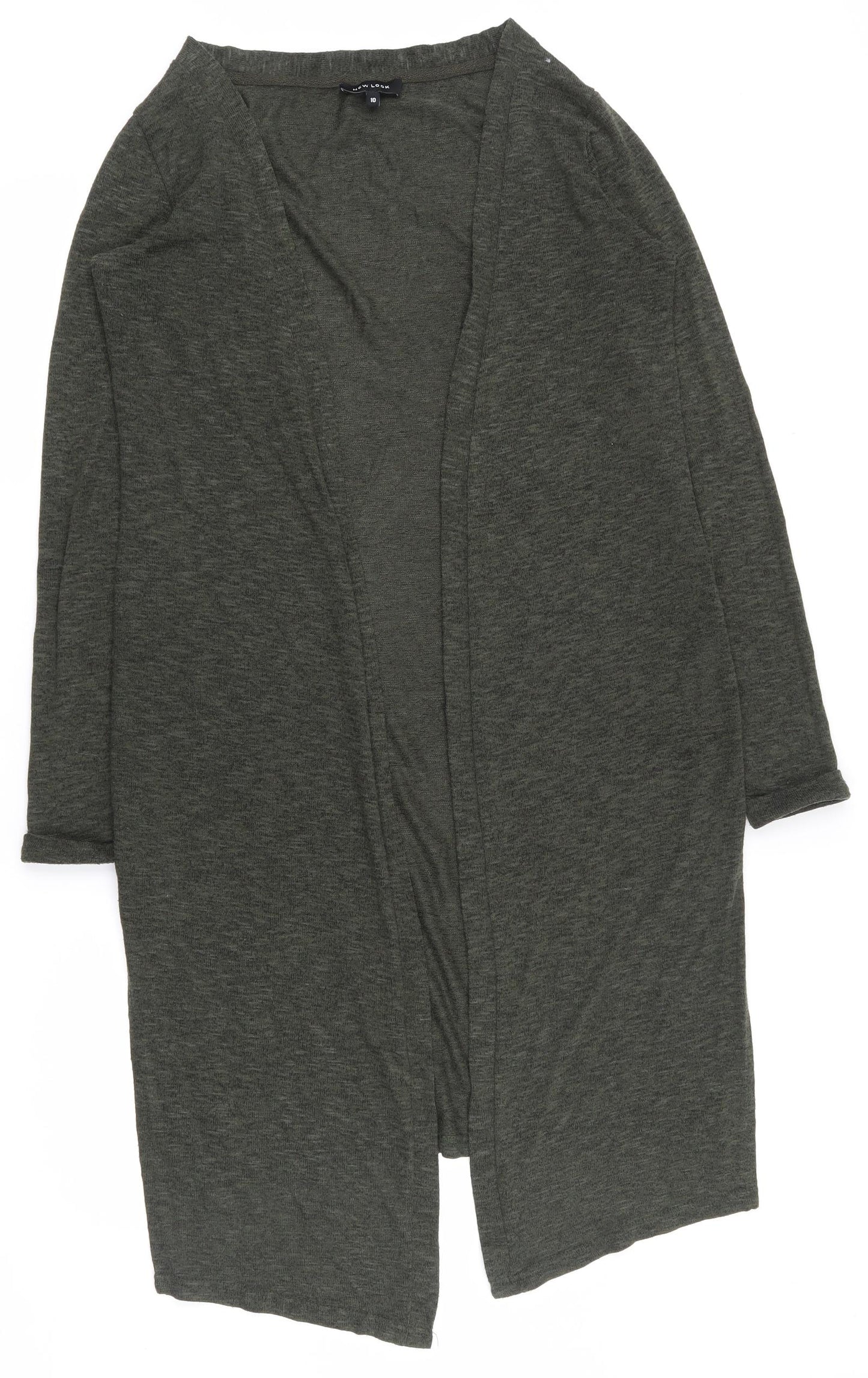 New Look Womens Green V-Neck  Polyester Cape Jumper Size 10