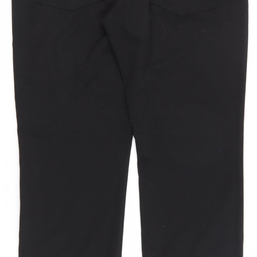NEXT Mens Black  Polyester Dress Pants Trousers Size 34 in L30 in Regular Zip