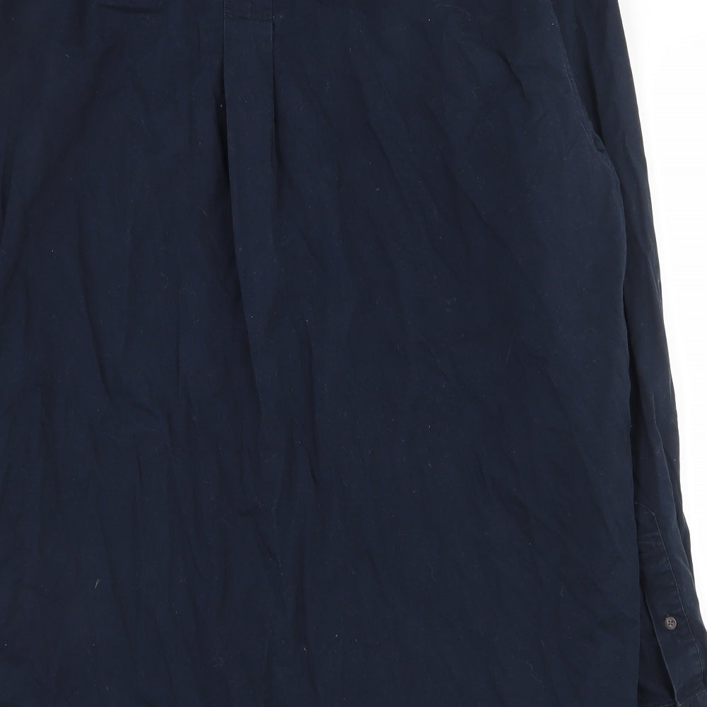 Timberland Mens Blue  Cotton  Button-Up Size L Collared Button