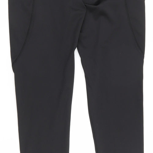 Preworn Womens Black  Polyester Compression Leggings Size XL L27.5 in Regular Pullover