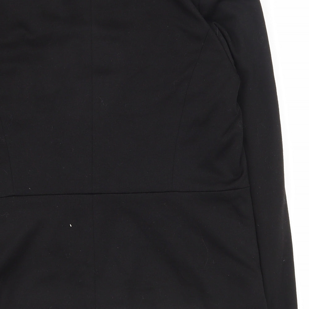 Miss Selfridge Womens Black  Polyester Jacket Suit Jacket Size 12   - Open