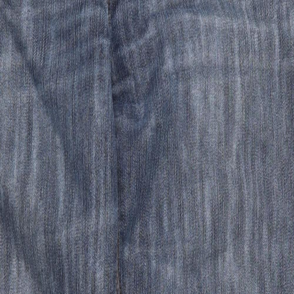UrbanSpirit Mens Blue  Cotton Straight Jeans Size 34 L29 in Regular Zip