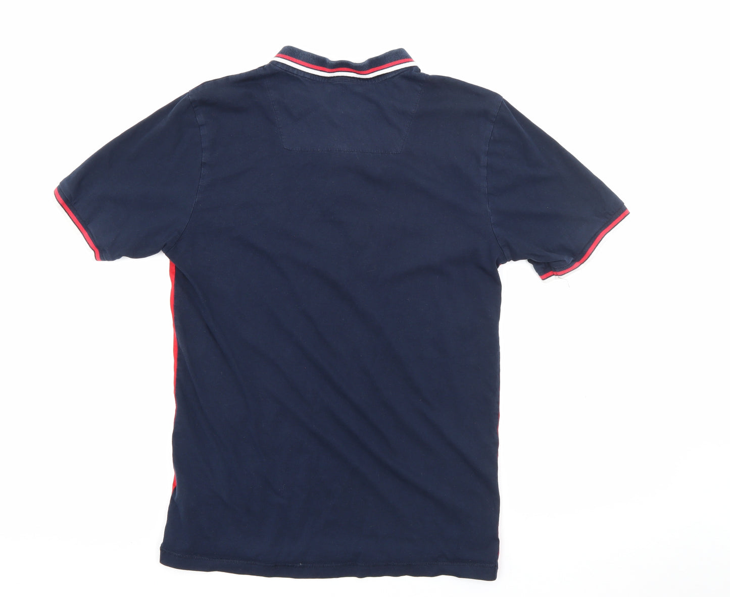 Threadbare Mens Red  Cotton  Polo Size M Collared Button