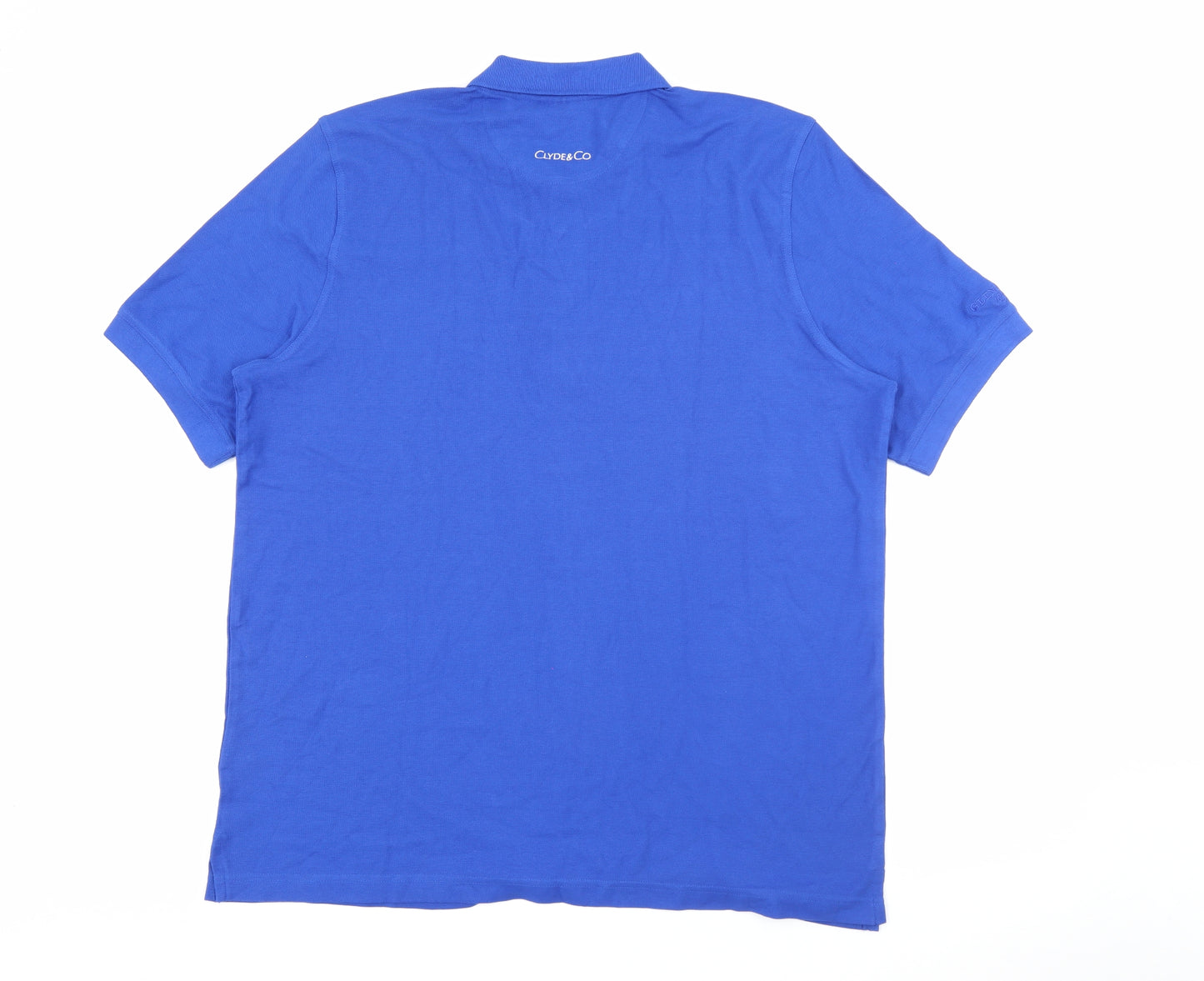 Glenmuir Mens Blue  Cotton  Polo Size XL Collared Button