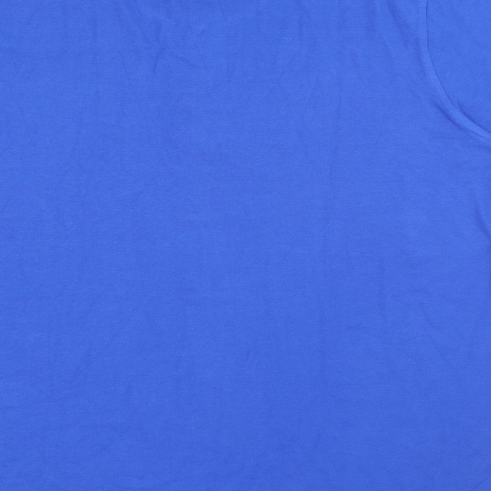 Glenmuir Mens Blue  Cotton  Polo Size XL Collared Button