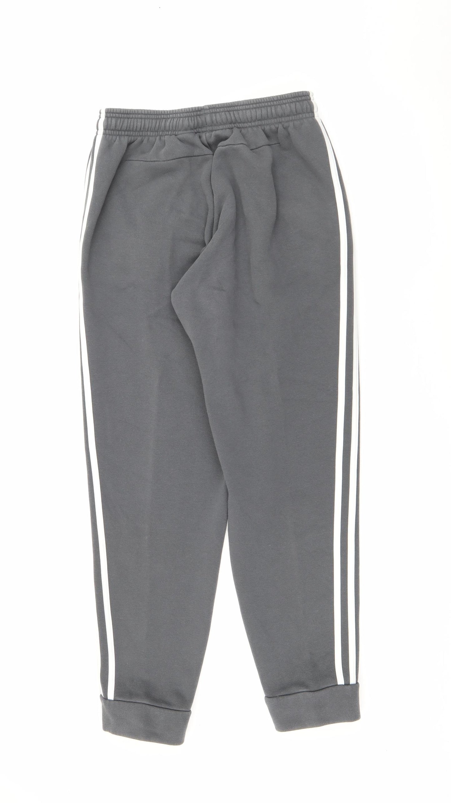 |Adidas Mens Grey  Cotton Jogger Trousers Size S L27 in Regular  - Irish Football Association