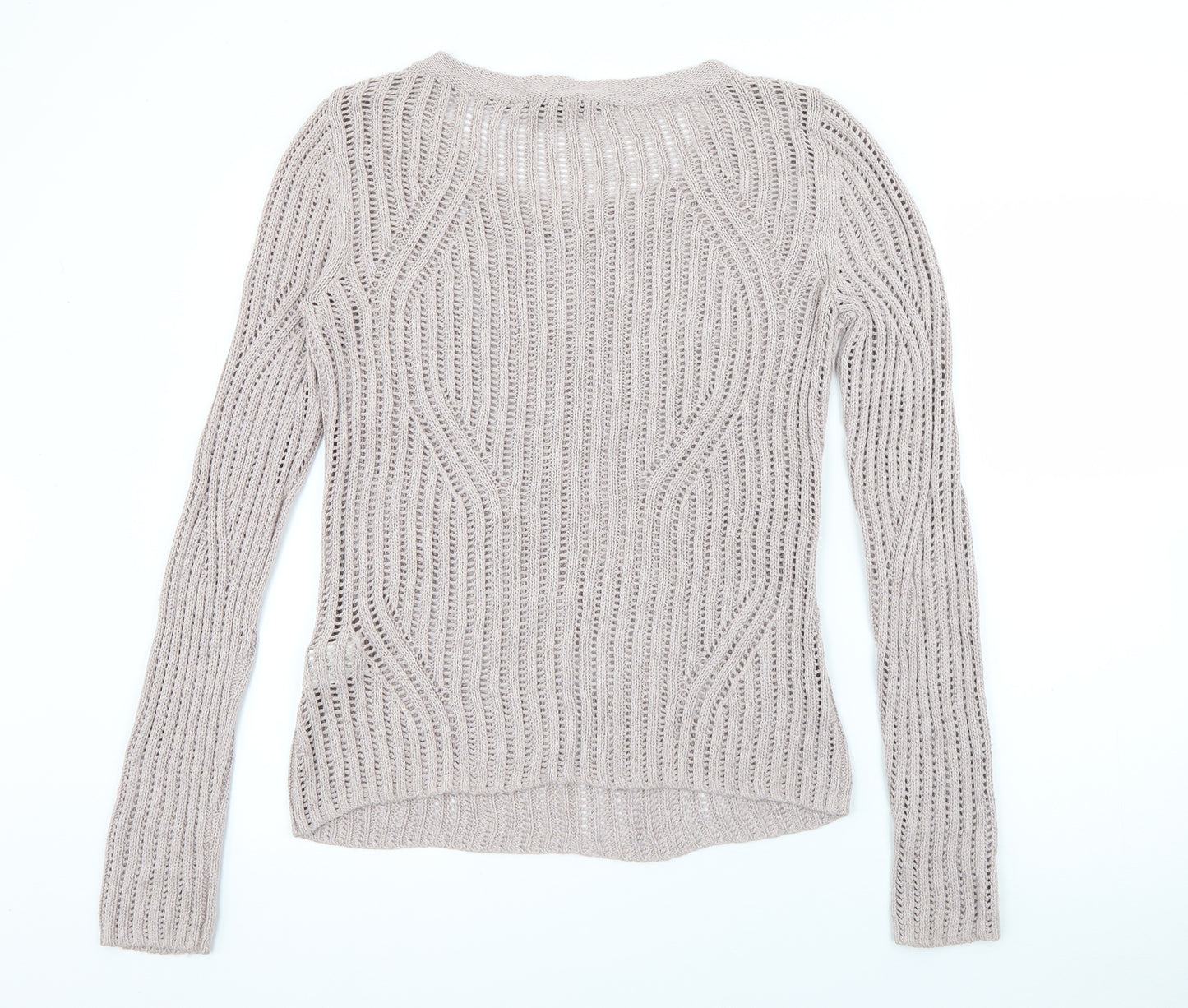 Armani Exchange Womens Purple Crew Neck  Rayon Pullover Jumper Size L