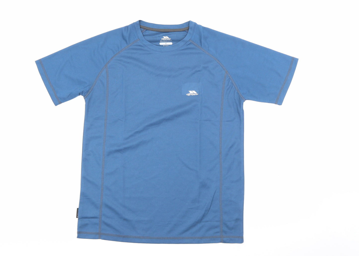 Trespass Mens Blue  Polyester Pullover T-Shirt Size S Crew Neck