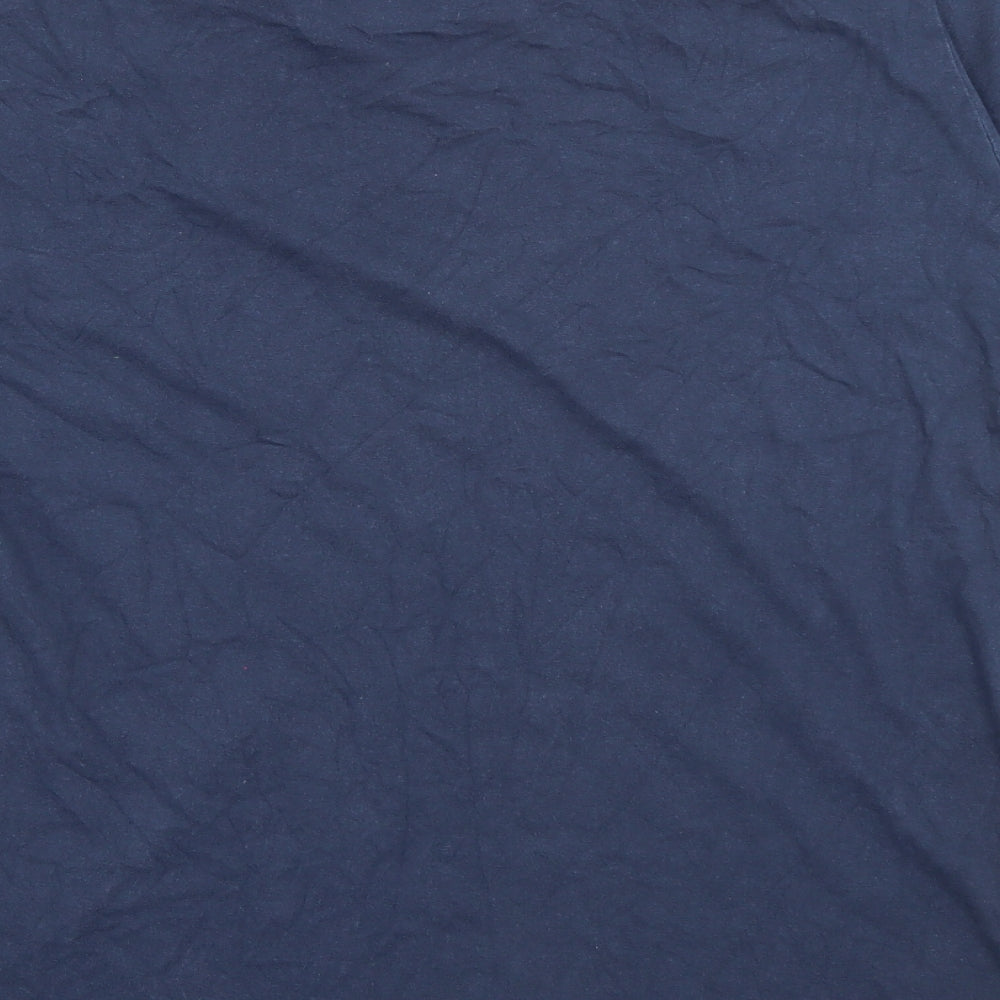 Lyle & Scott Mens Blue  Cotton  T-Shirt Size M Crew Neck