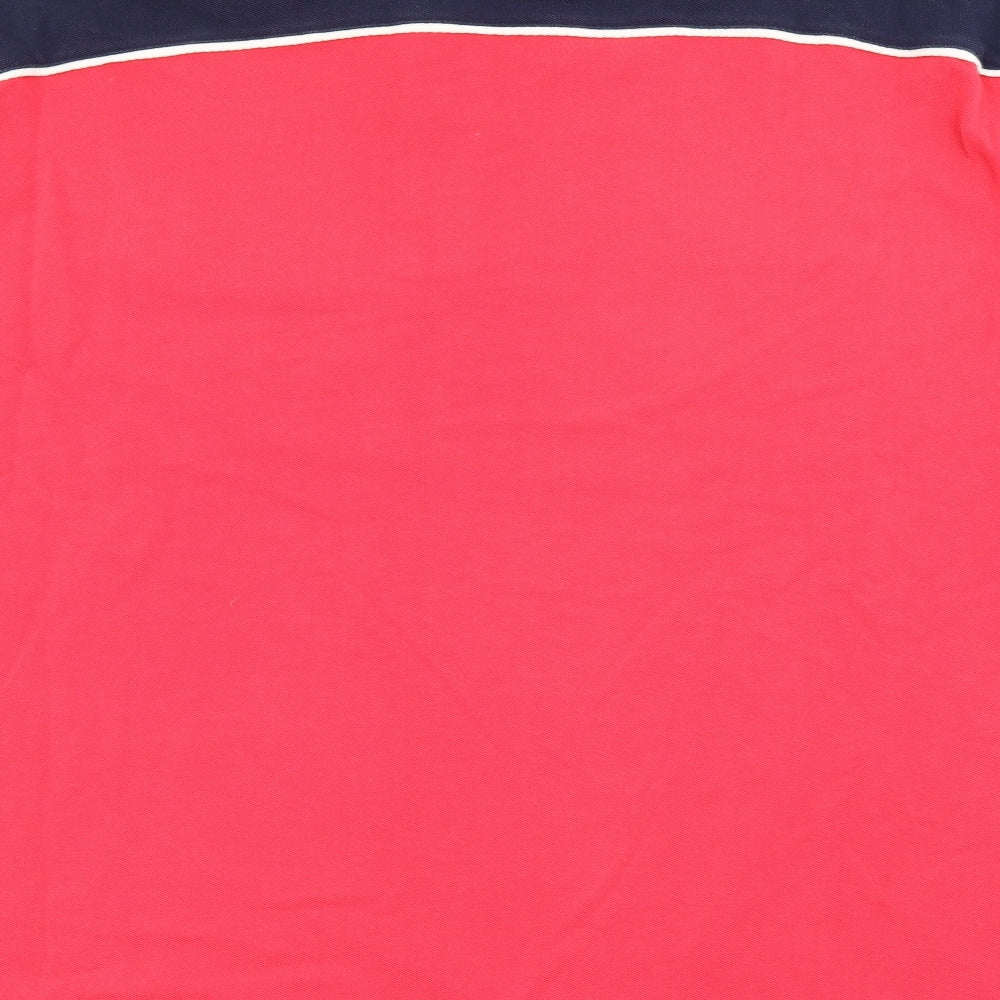 Canterbury Mens Red  Cotton  Polo Size 2XL Collared Button