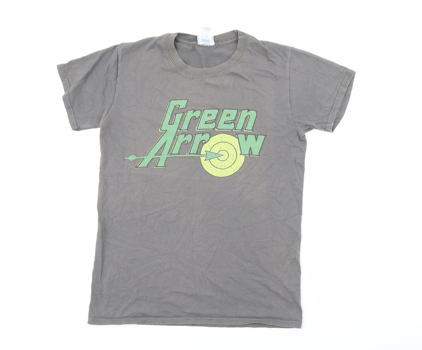 DC Comics Mens Grey  Cotton  T-Shirt Size S Crew Neck