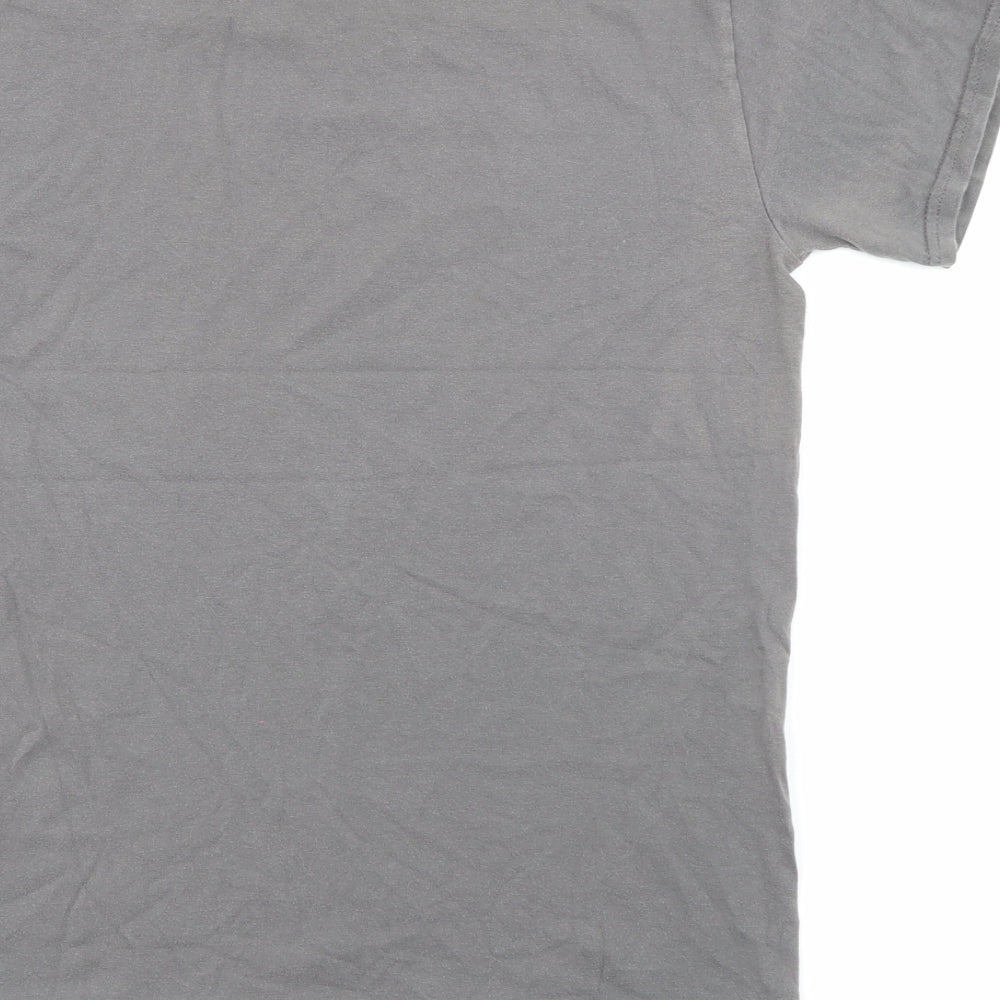 DC Comics Mens Grey  Cotton  T-Shirt Size S Crew Neck