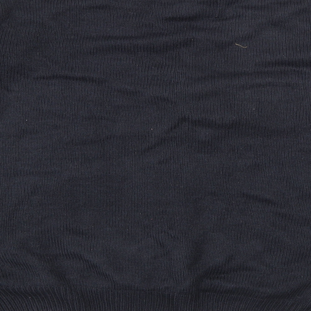 Cedar Wood State Mens Blue Crew Neck Polka Dot Acrylic Pullover Jumper Size L   - LED Light-up Christmas Jumper