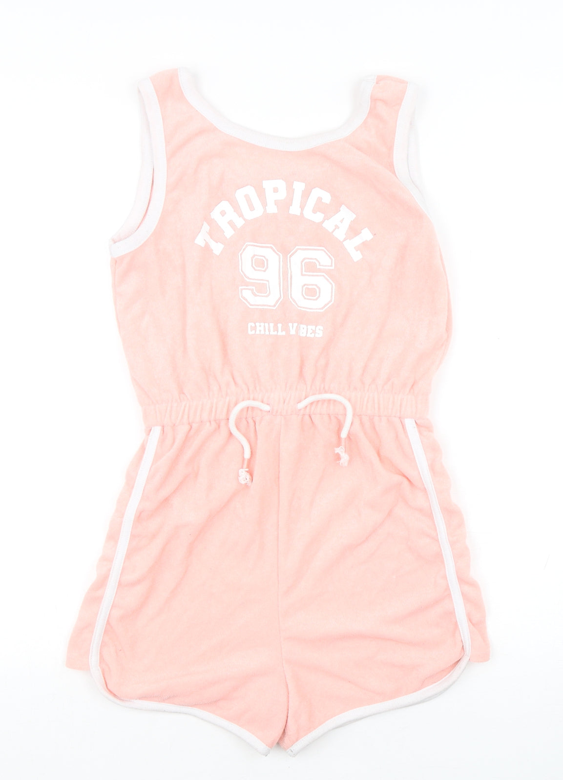 Matalan Girls Pink  Polyester Playsuit One-Piece Size 13 Years  Pullover