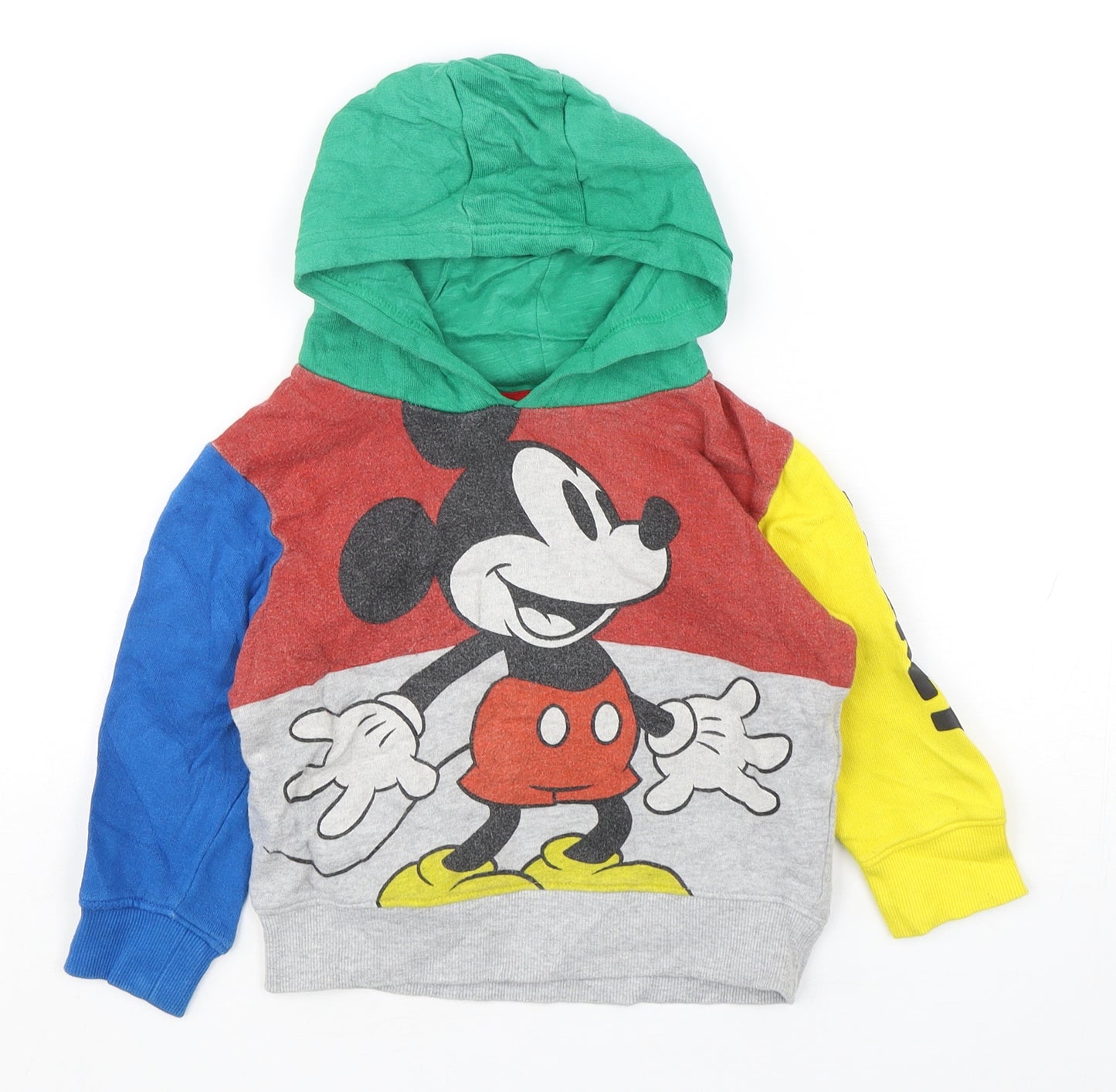 NEXT Boys Multicoloured Geometric Cotton Pullover Jumper Size 18-24 Months  Pullover - Mickey Mouse