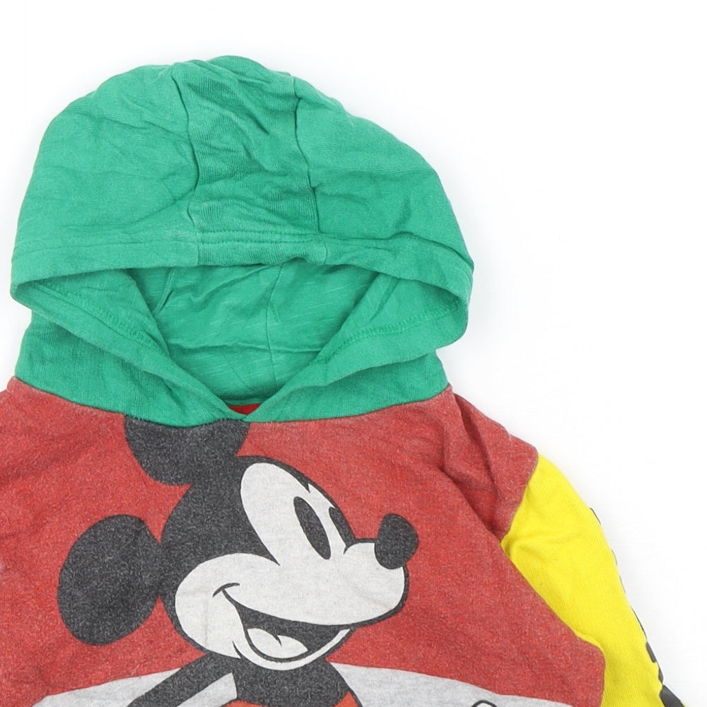 NEXT Boys Multicoloured Geometric Cotton Pullover Jumper Size 18-24 Months  Pullover - Mickey Mouse