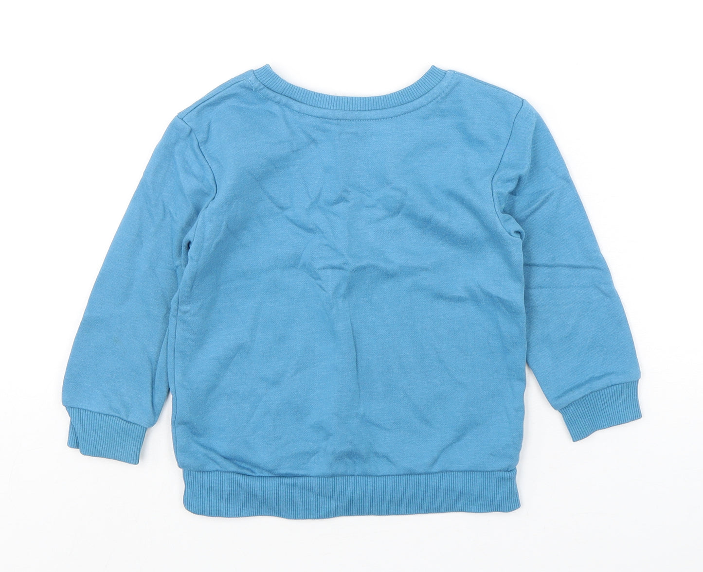 Dunnes Stores Boys Blue  Cotton Pullover Sweatshirt Size 2-3 Years  Pullover